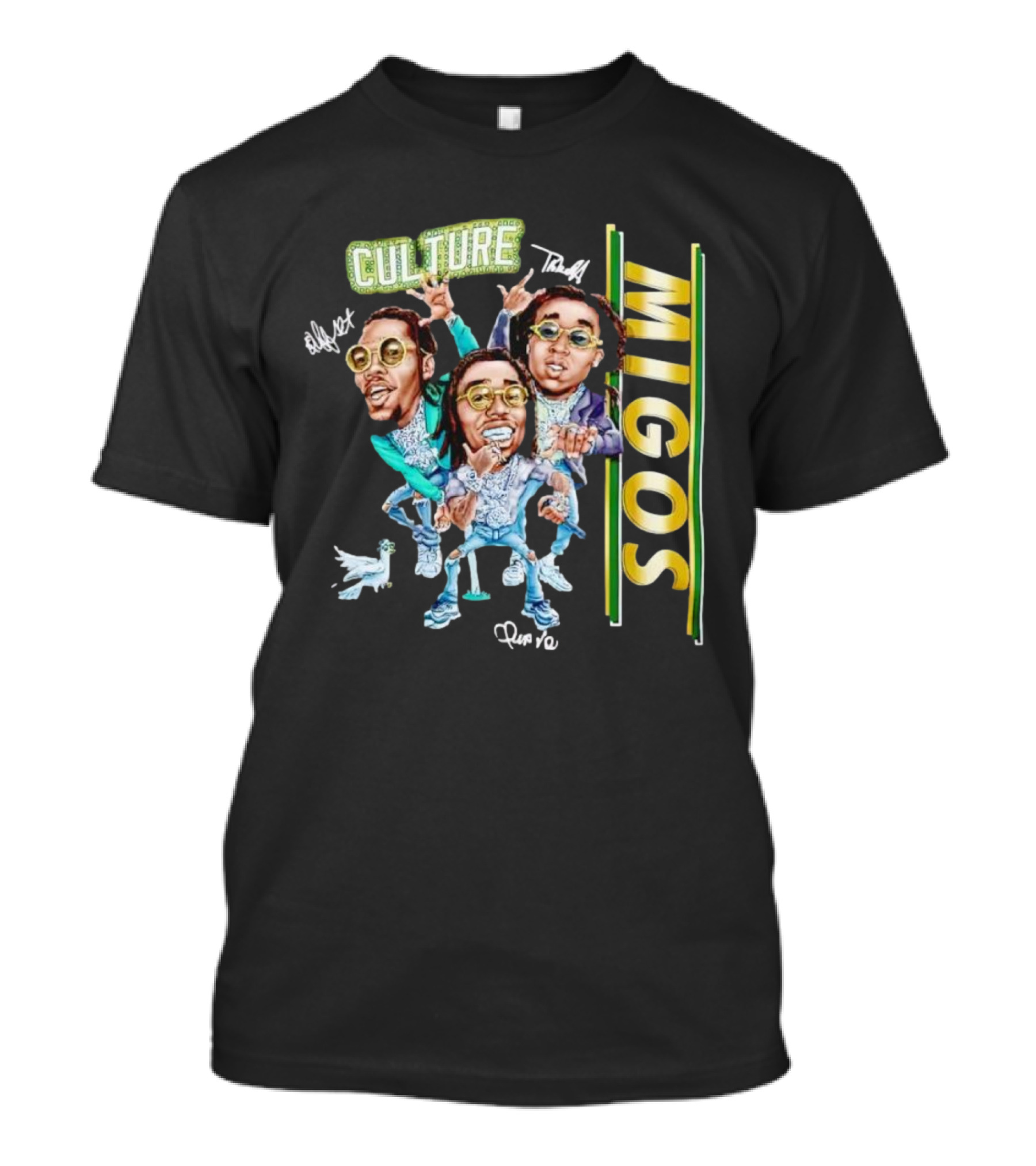CULTURE TRAP MIGOS OFFSET QUAVO TAKEOFF CARICATURE T-Shirt