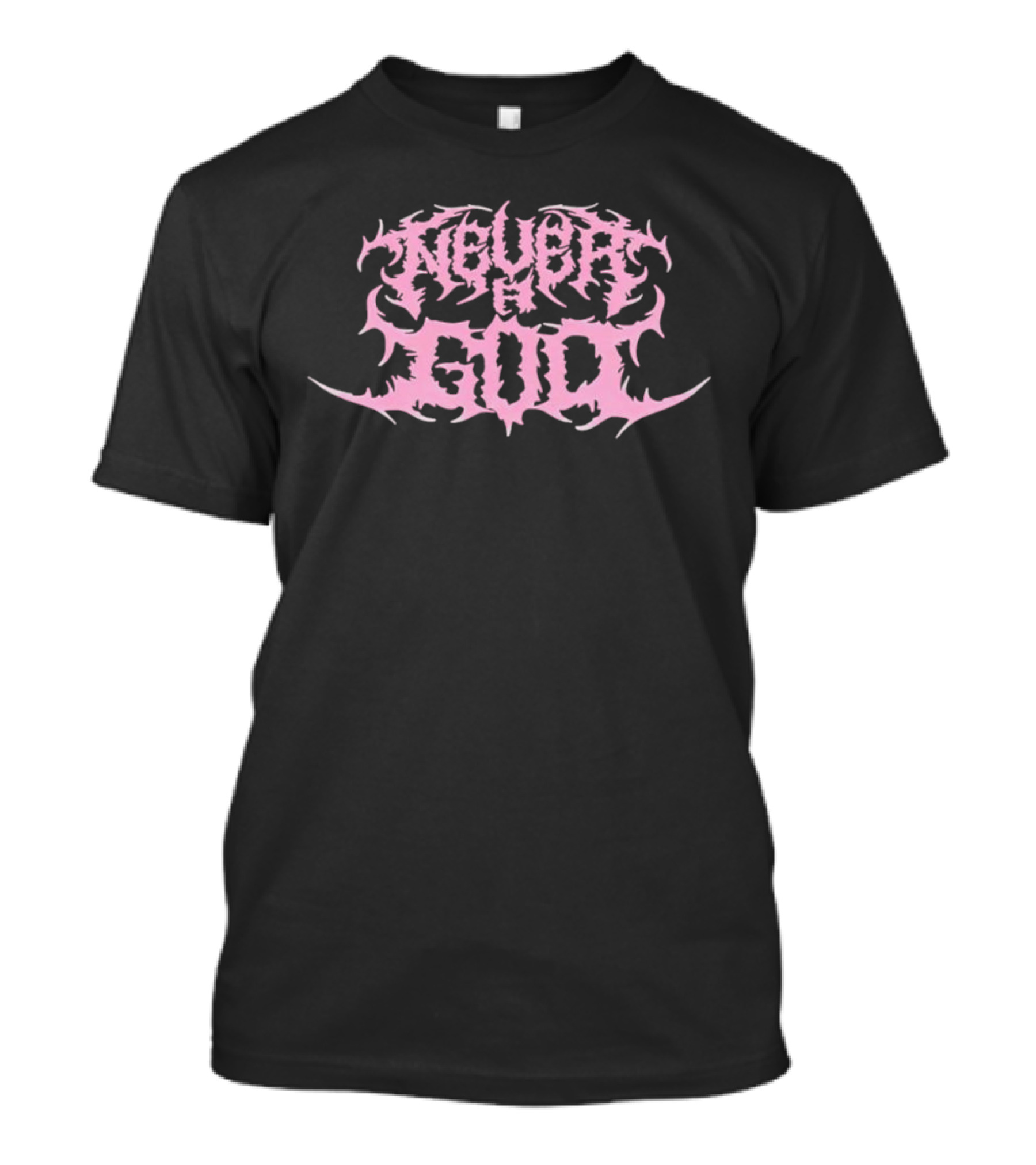 Never A God Concertleaks Pink Gothic Font T-Shirt