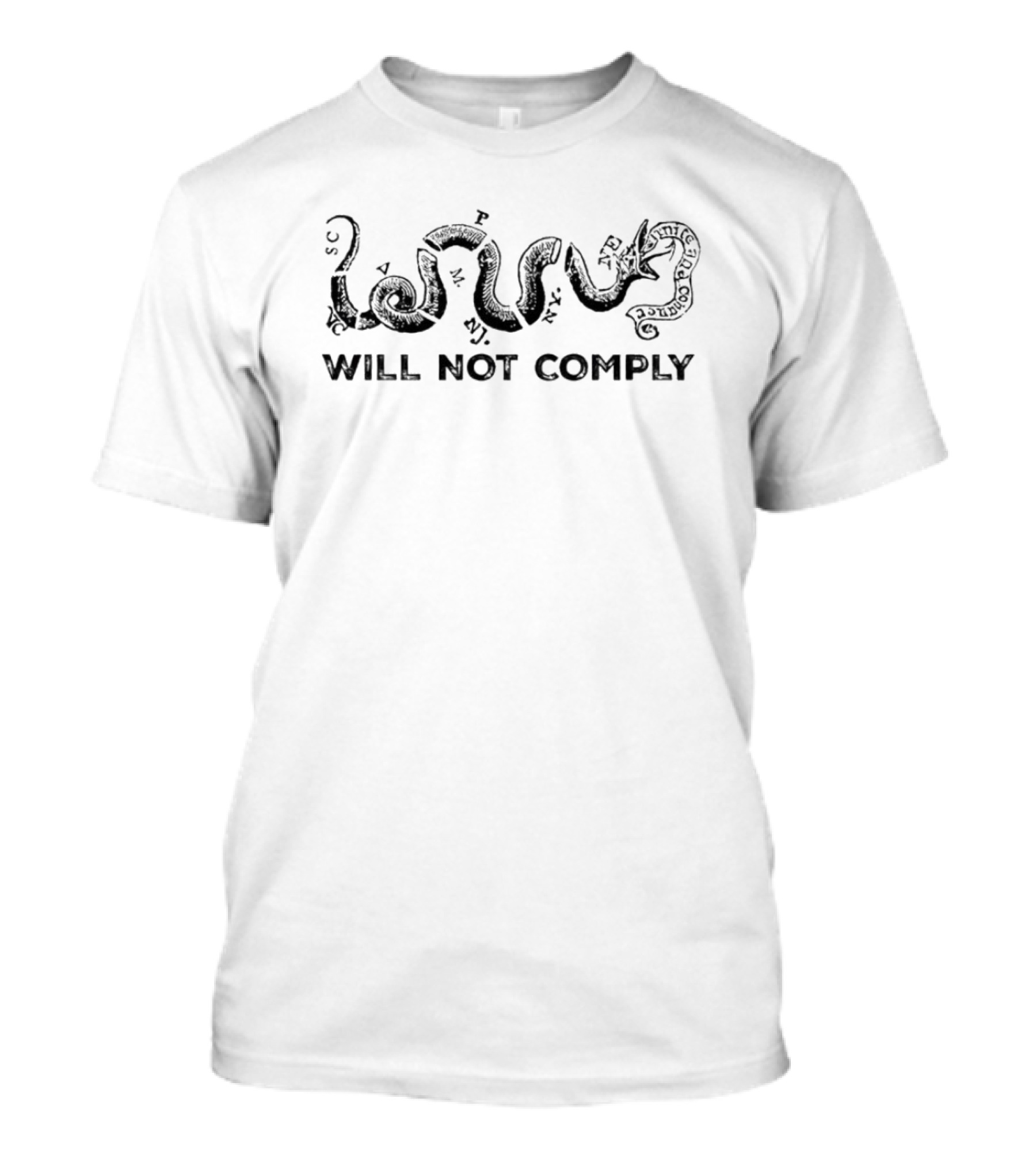 Hodgetwins Don't Tread On Me Will Not Comply T-Shirt