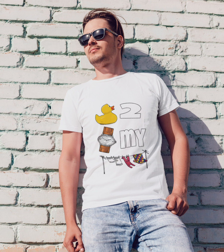 Rubber Duck Socks 2 My Clothesline Butterfly T-Shirt