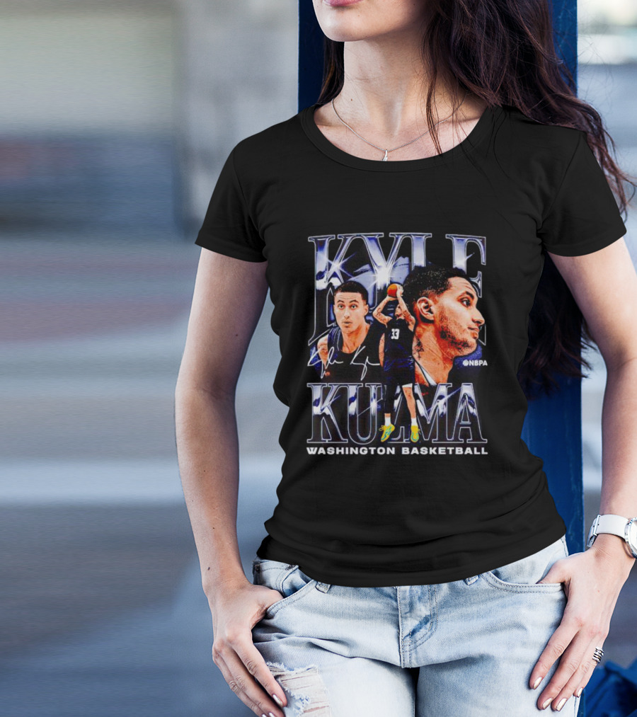 Kyle Kuzma NBPA Washington Basketball Collage Signature T-Shirt