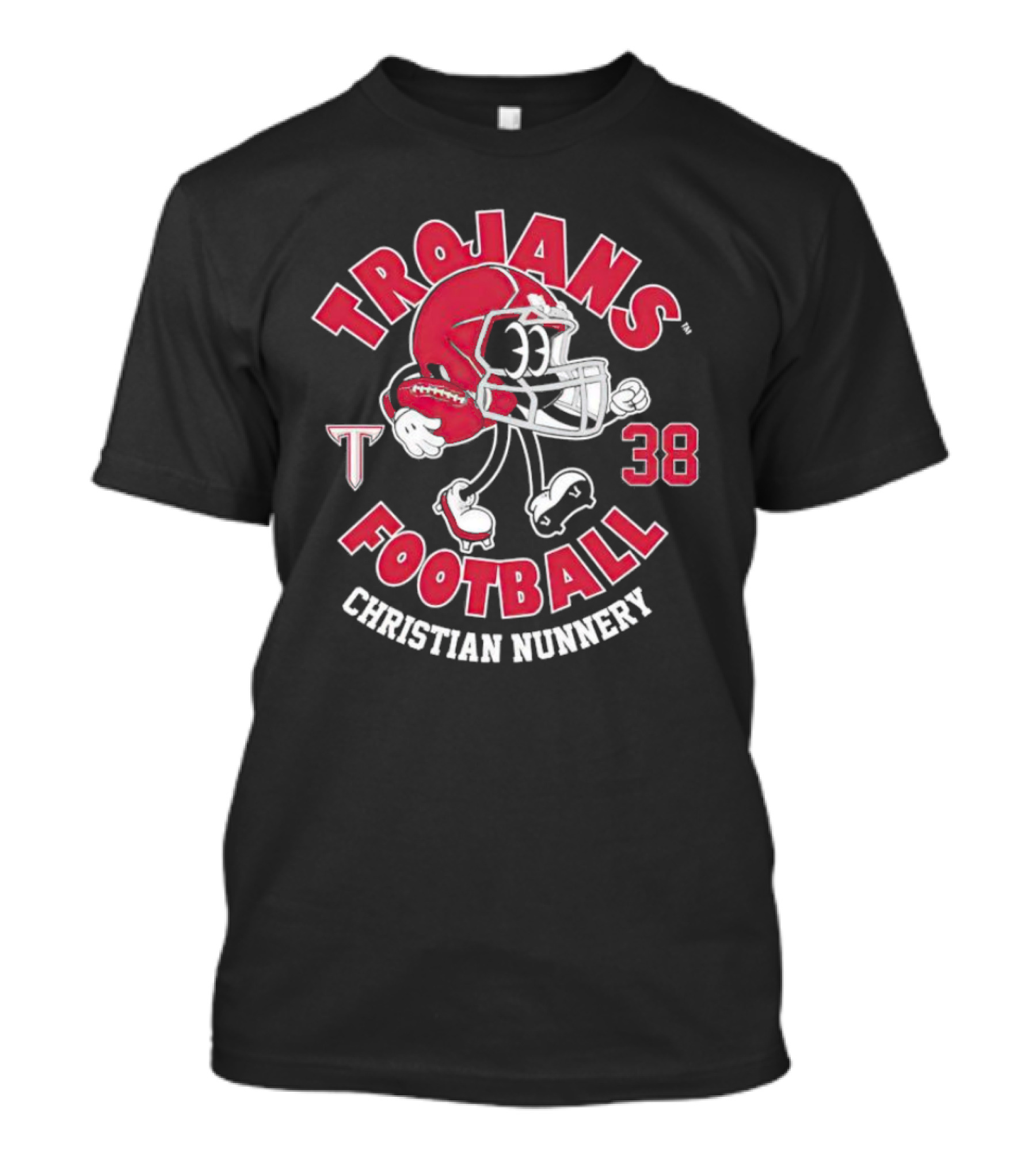 Trojans Football 38 Christian Nunnery T-Shirt