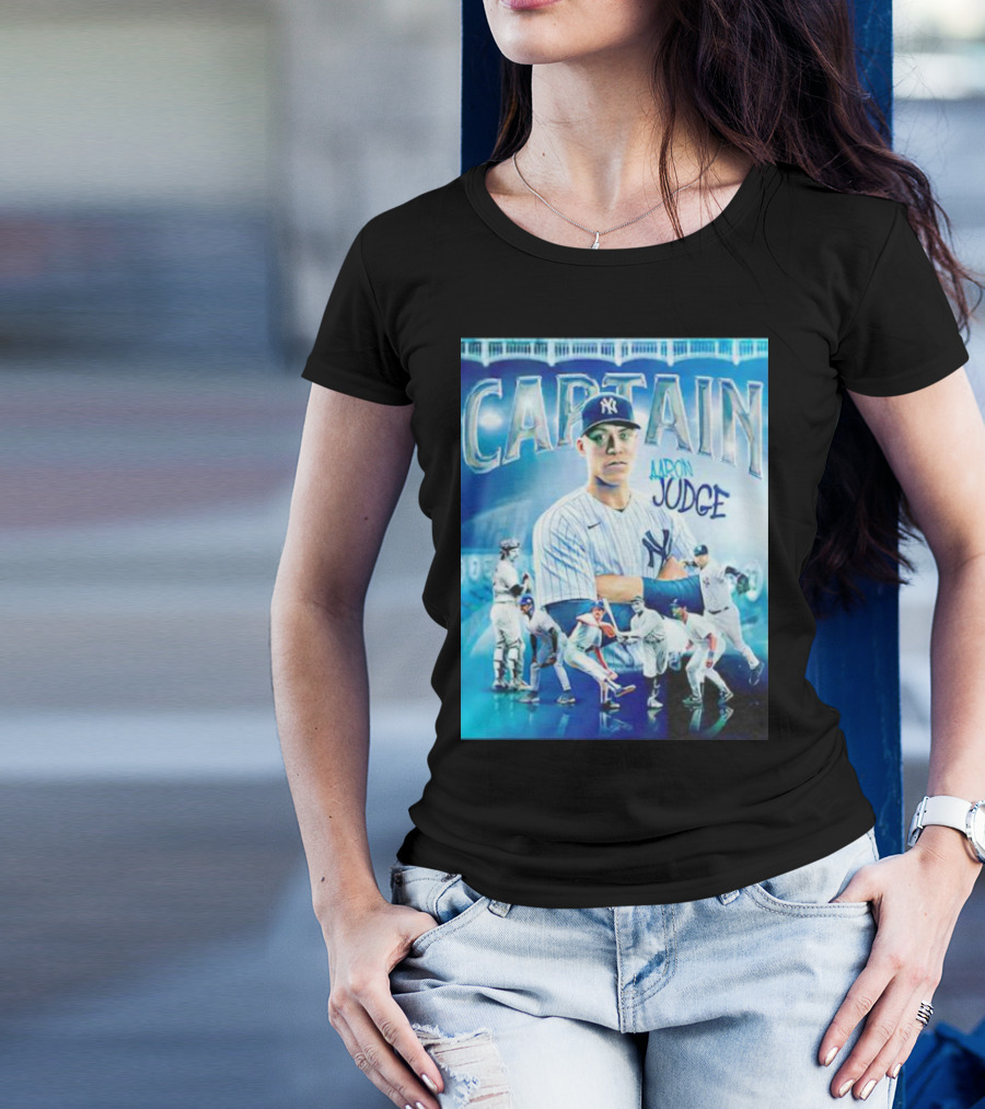 Aaron Judge New York Yankees Captain Baseball T-Shirt