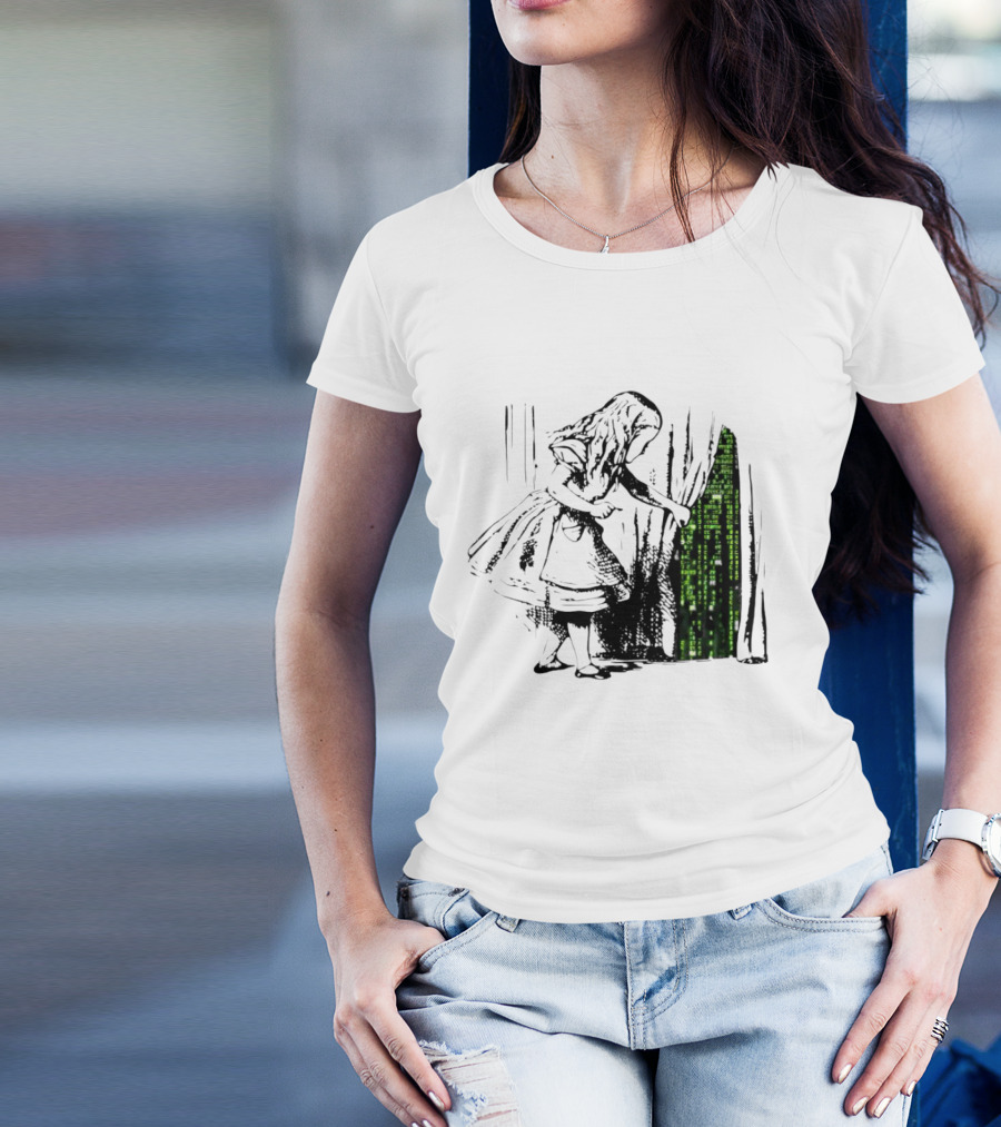 Alice Enters The Matrix New World T-Shirt