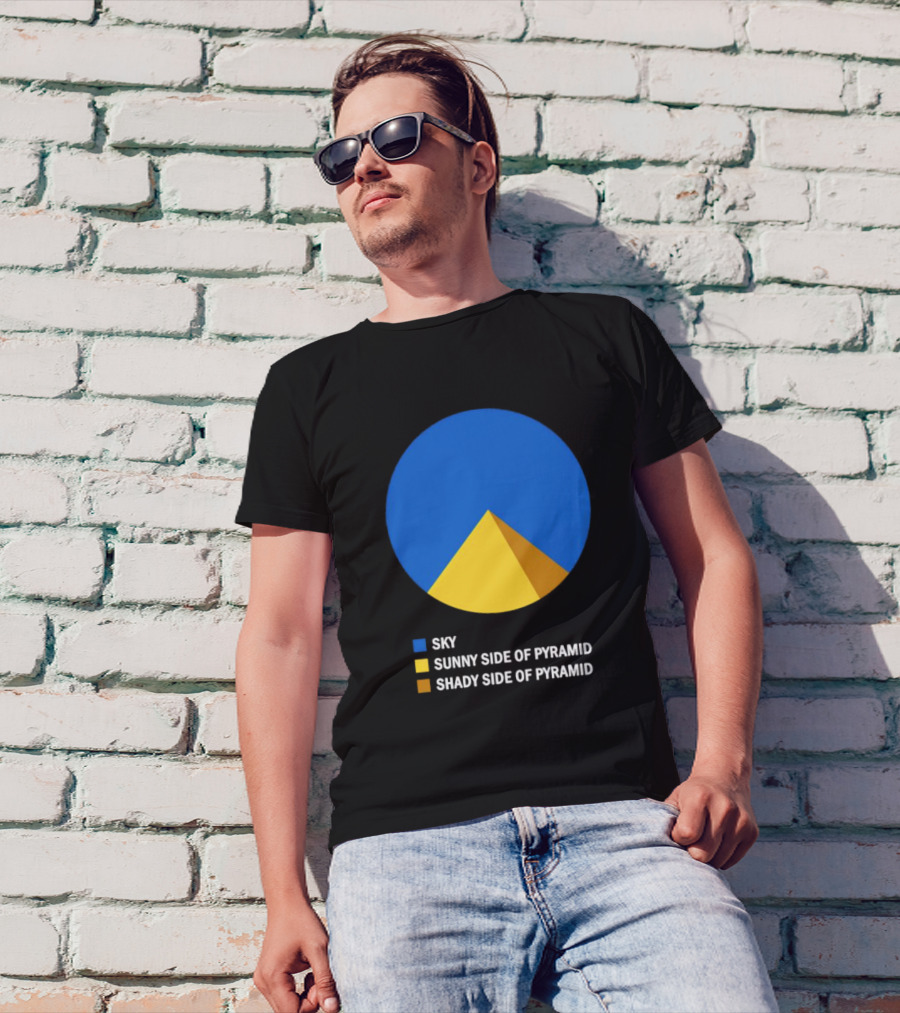 Sky Sunny Side Of Pyramid Shady Side Of Pyramid Chart Circle T-Shirt