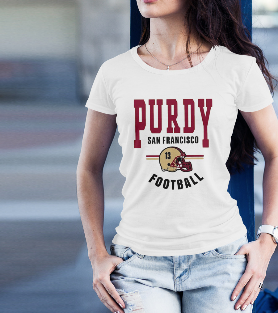 Brock Purdy San Francisco Football Vintage Helmet T-Shirt