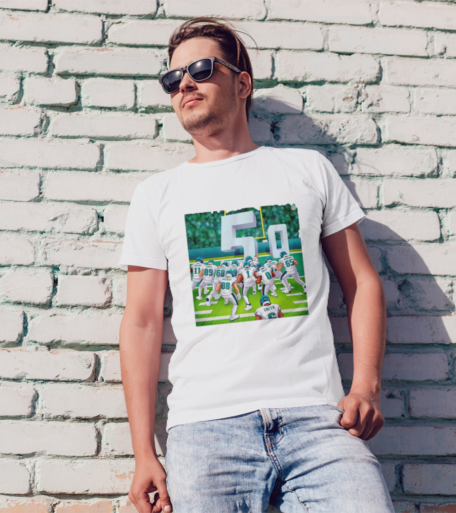 5-0 Brotherly Shove Undefeated Philadelphia Eagles Team Formation T-Shirt