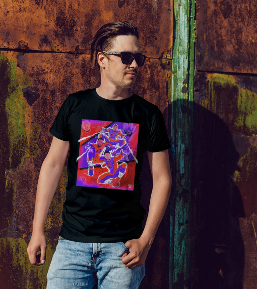 Phoenix Suns Spider Man With Great Power Comes Great Responsibility NBA Basketball Team Crossover T-Shirt