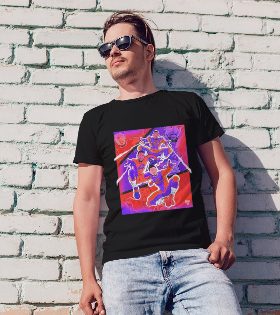 Phoenix Suns Spider Man With Great Power Comes Great Responsibility NBA Basketball Team Crossover T-Shirt