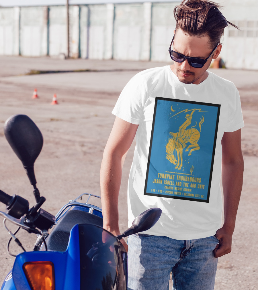 Turnpike Troubadours Jason Isbell And The 400 Unit Charles Wesley Godwin January 19th-20th Paycom Center Oklahoma City T-Shirt