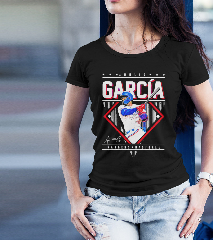 Adolis García Rangers Baseball Signature T-Shirt