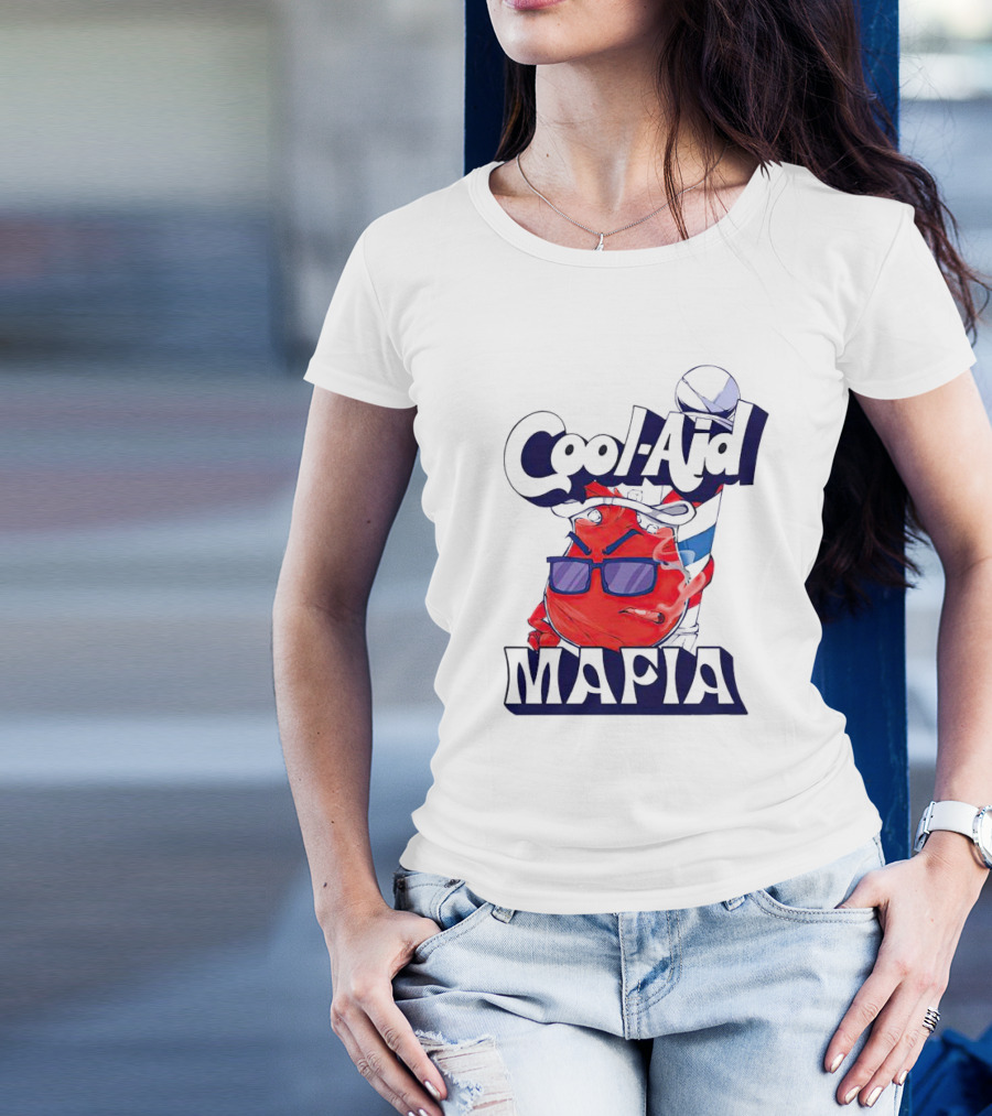 Cool-Aid Mafia Red Character With Sunglasses And Fedora T-Shirt