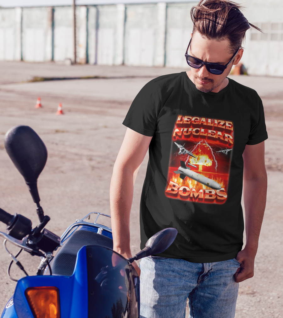 Legalize Nuclear Bombs Fighter Jets Explosion T-Shirt