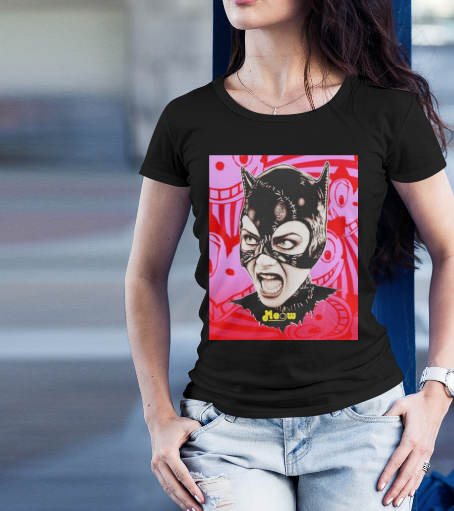 Selina Kyle Catwoman Meow Batman Returns Iconic T-Shirt