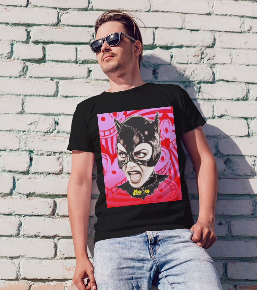 Selina Kyle Catwoman Meow Batman Returns Iconic T-Shirt