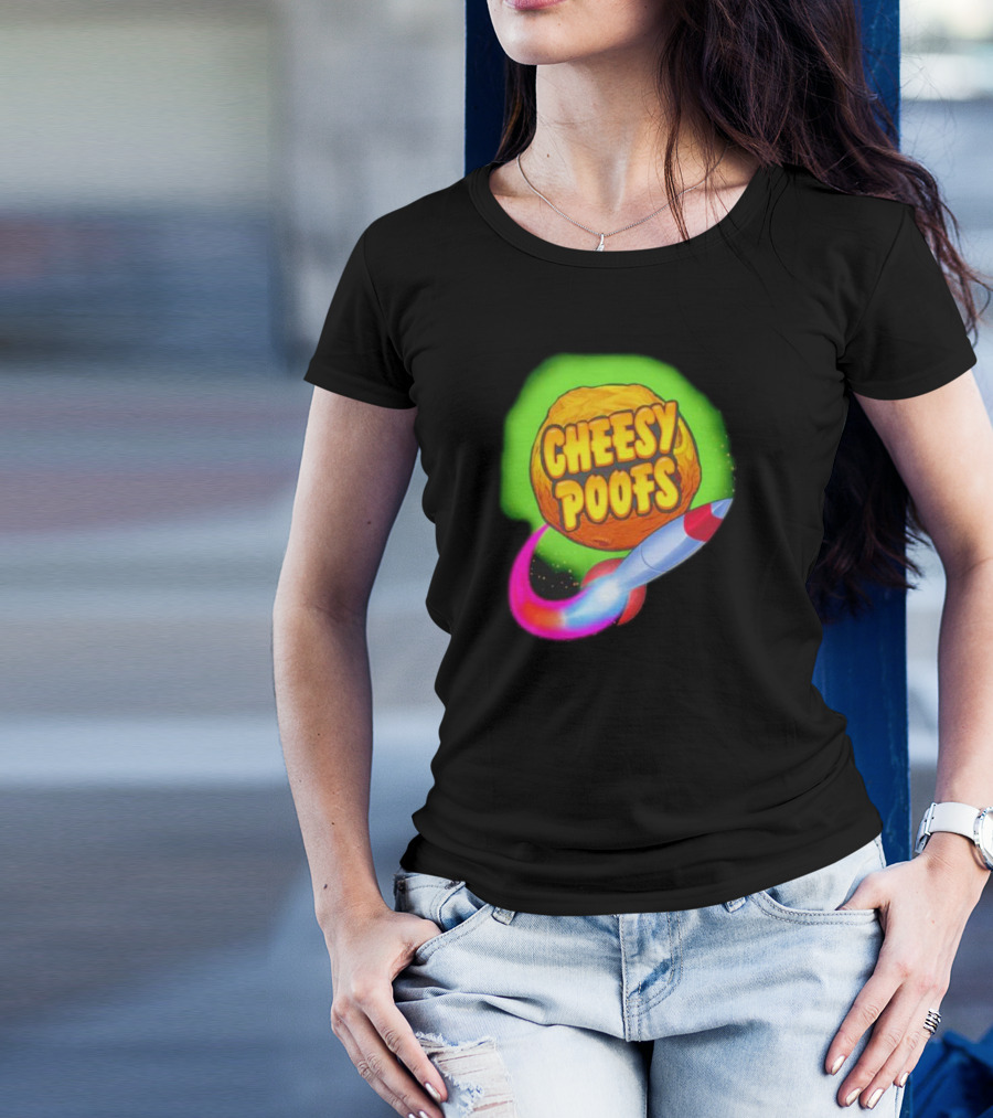 South Park Cheesy Poofs Snack With Rocket T-Shirt