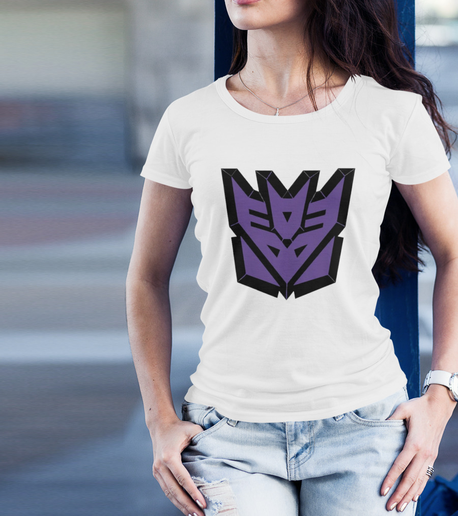 Decepticons Transformers Purple Emblem Ringer T-Shirt