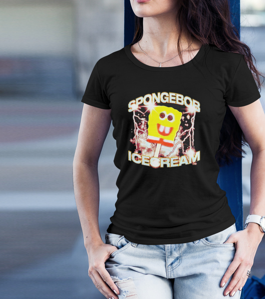 SPONGEBOB ICE CREAM POPSICLE LIGHTNING BOLTS T-Shirt