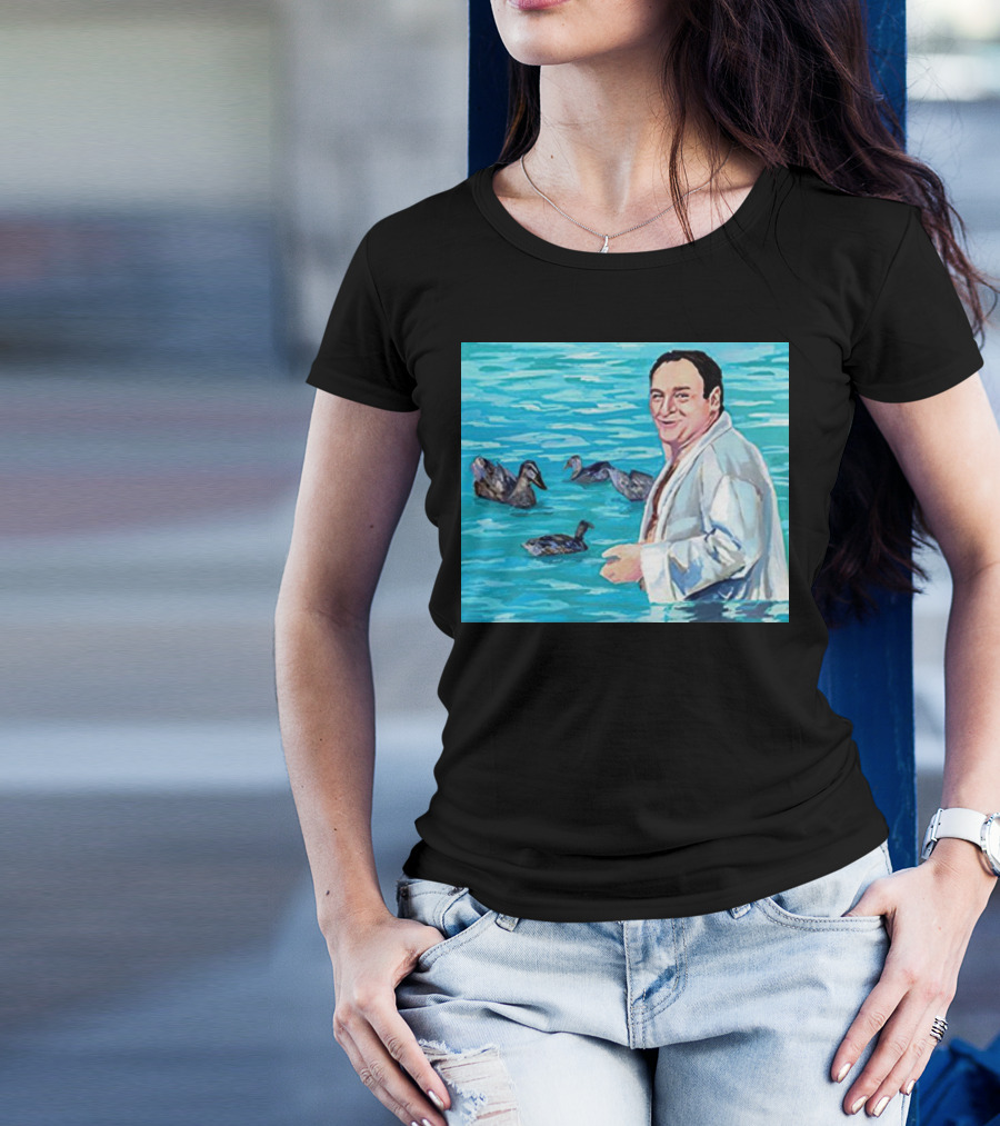 The Sopranos Tony Soprano Ducks Pool Scene Fan T-Shirt