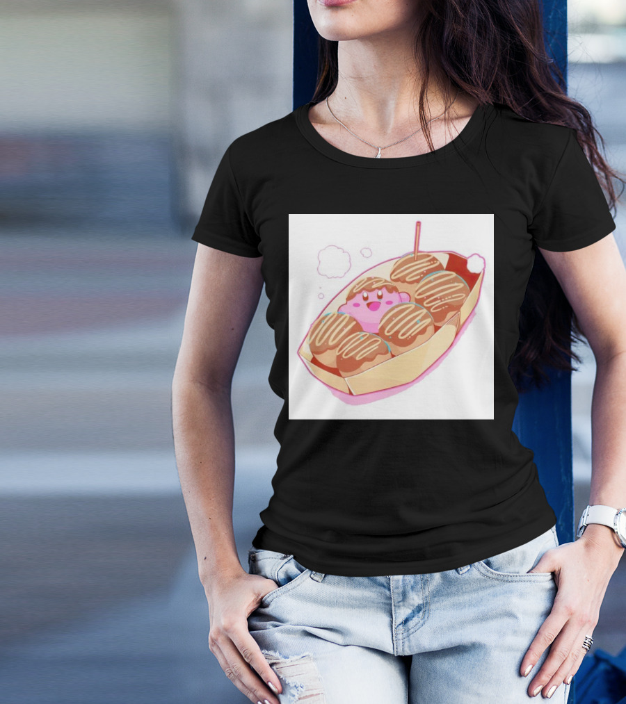Kirby Takoyaki Pink Treat Trend T-Shirt