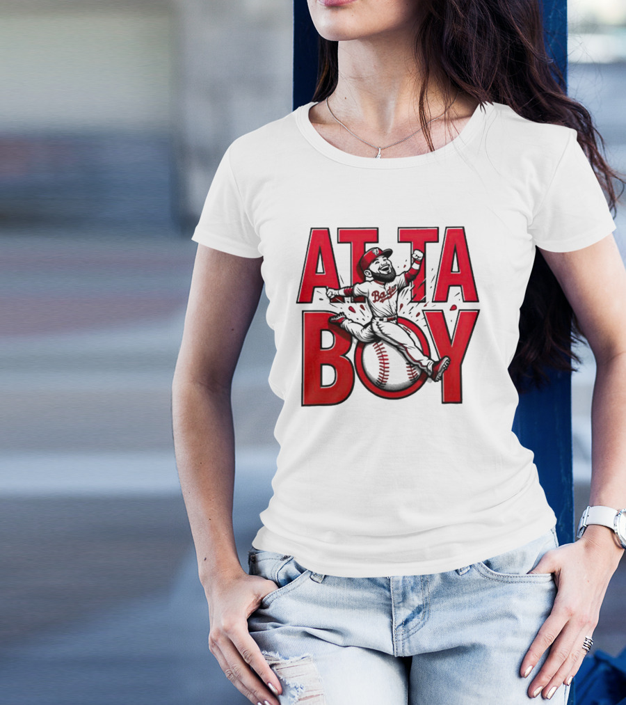 Atta Boy Harper Baseball Caricature Jumping T-Shirt