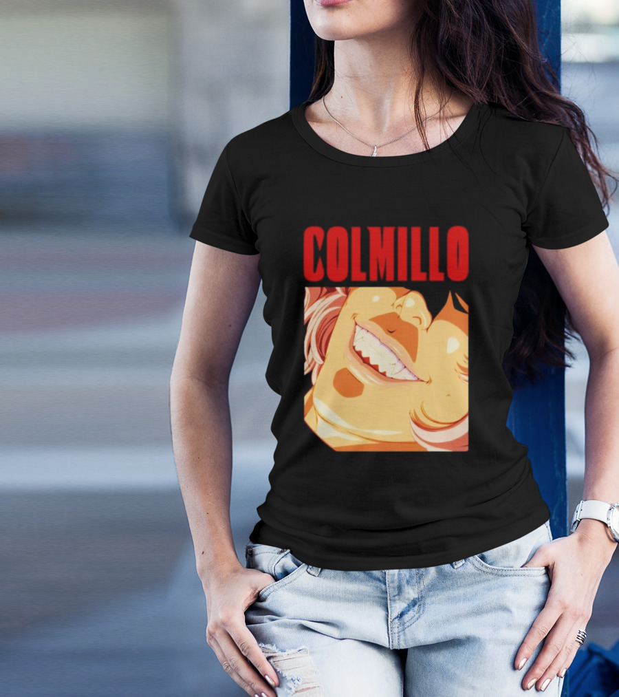 Trending Colmillo Anime Style Art Grinning Expression T-Shirt