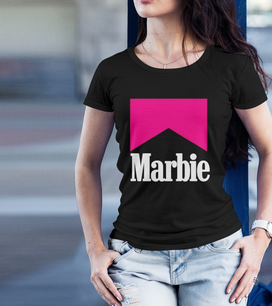 Marbie Logo With Pink Iconic T-Shirt