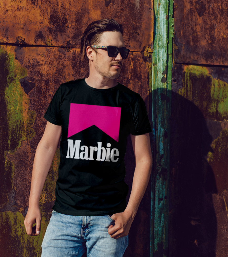 Marbie Logo With Pink Iconic T-Shirt