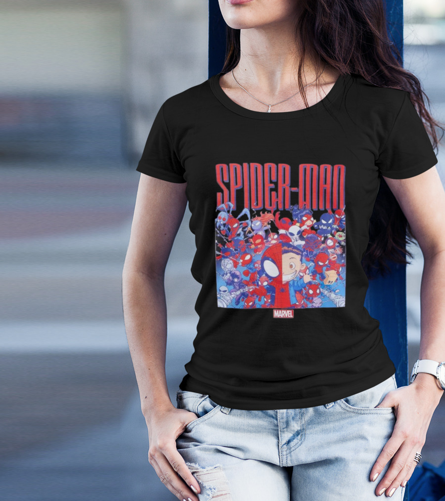 Marvel Spider-Man Cartoon Group Adventure T-Shirt
