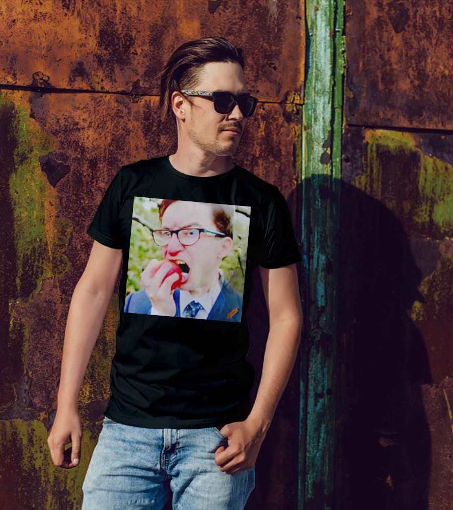 Pierre Poilievre Eating Apple In Suit And Glasses T-Shirt