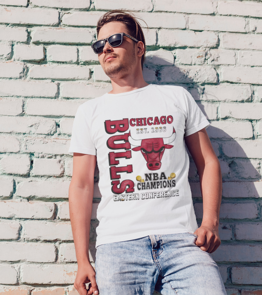 Chicago Bulls NBA Champions Eastern Conference Bull T-Shirt