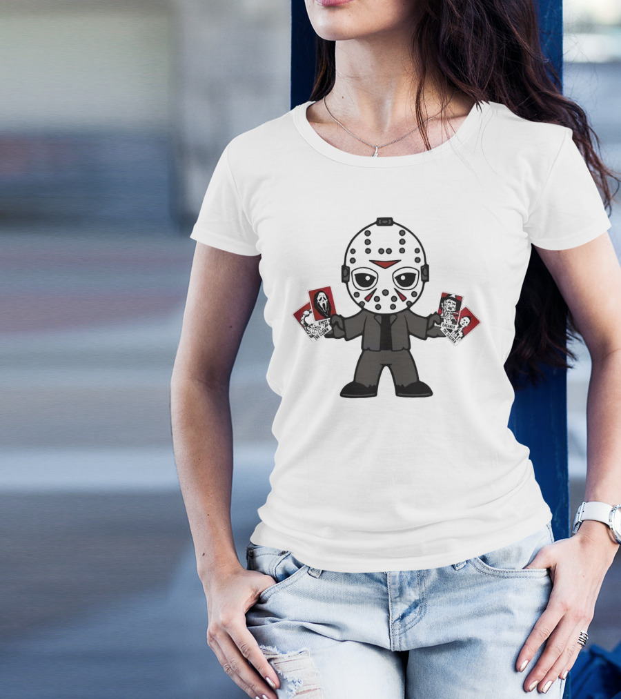 Jason Voorhees Horror Tarot Cards Halloween T-Shirt