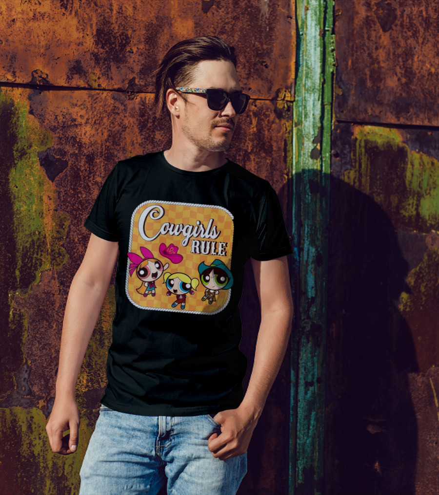 Cowgirls Rule Powerpuff Girls Western T-Shirt