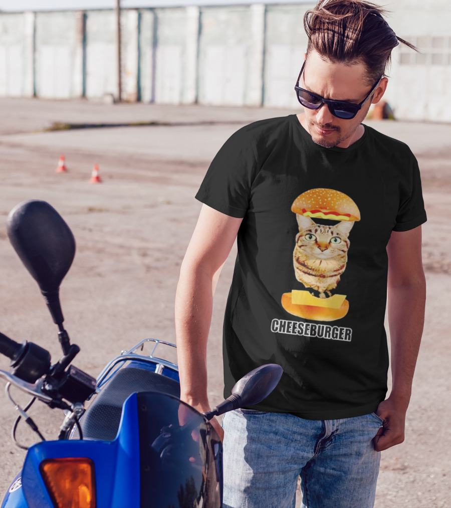Cat Inside Cheeseburger Delight T-Shirt