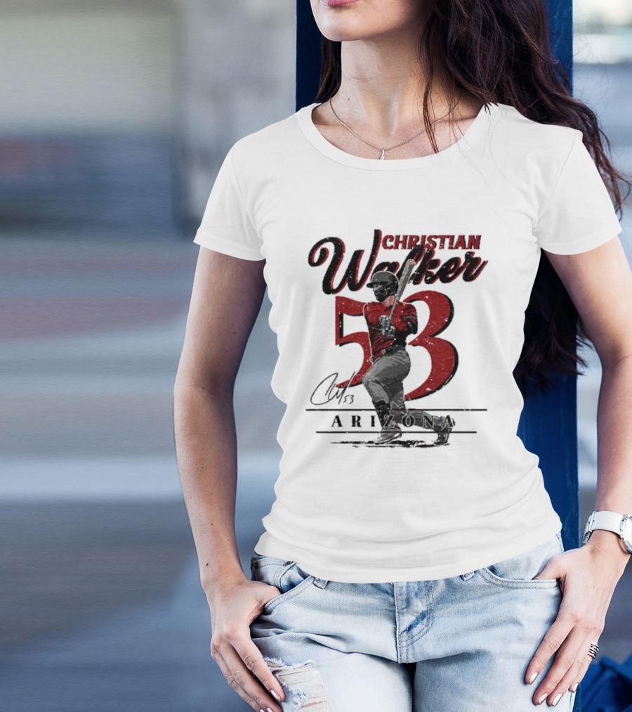 Christian Walker Arizona 53 Baseball Player T-Shirt