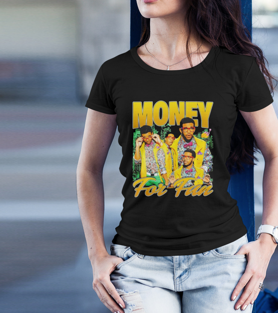 Money For Fun Vintage Drake Style Urban Fashion T-Shirt