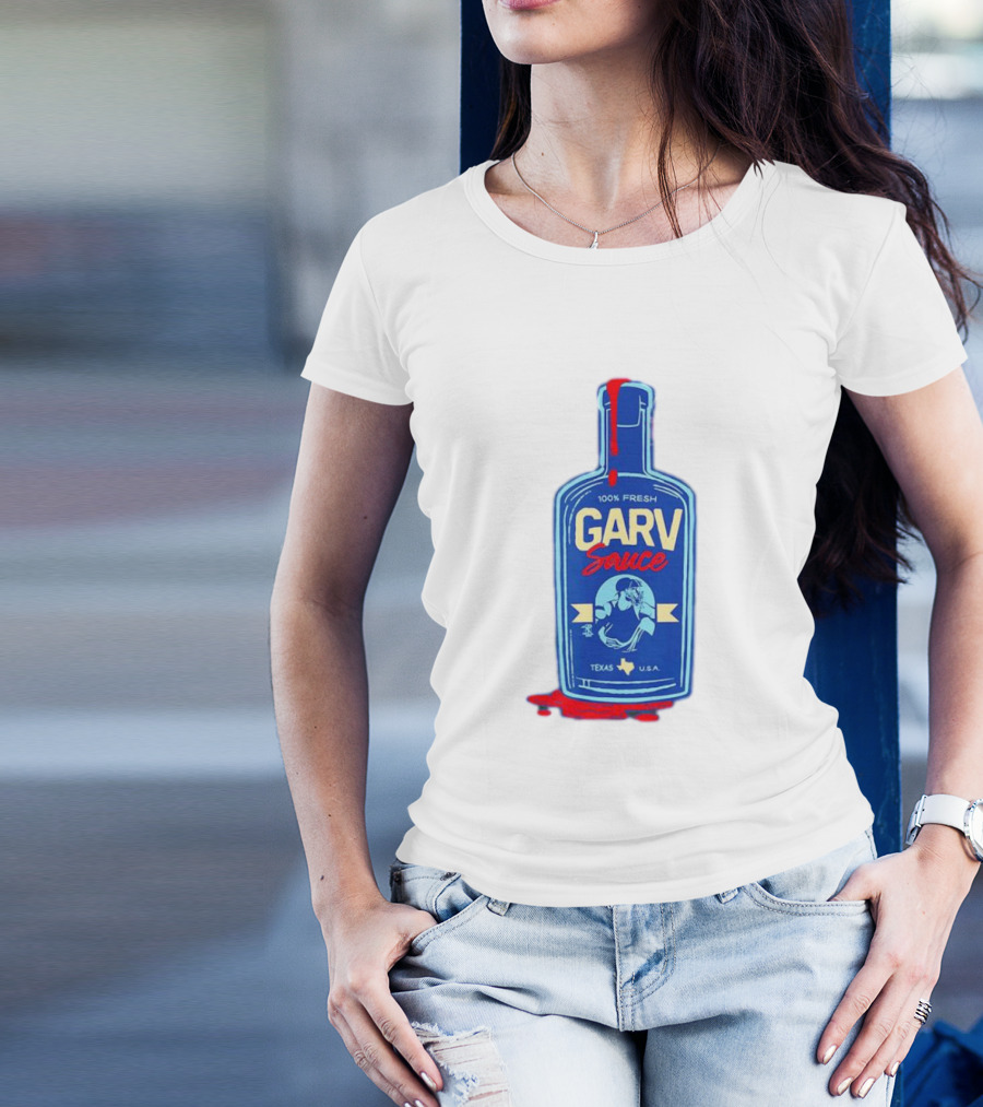 Mitch Garver Garv Sauce Texas Rangers 100% Fresh Texas U.S.A T-Shirt