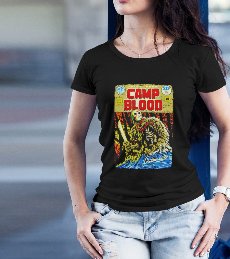 Tales From Camp Blood First Issue Jason Voorhees Comic Style 20¢ No. 1 May T-Shirt