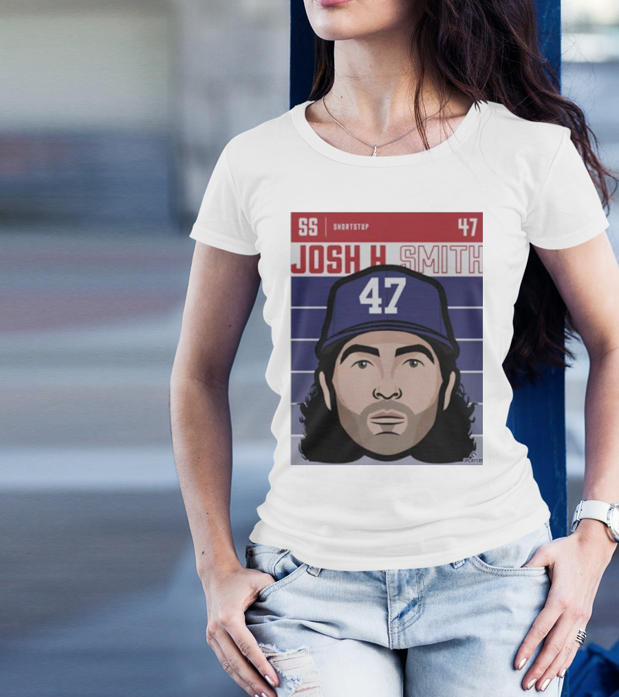 Josh H Smith SS Shortstop 47 Texas Fade Baseball T-Shirt