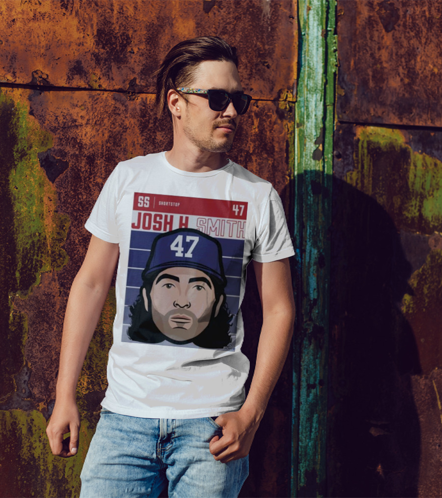 Josh H Smith SS Shortstop 47 Texas Fade Baseball T-Shirt