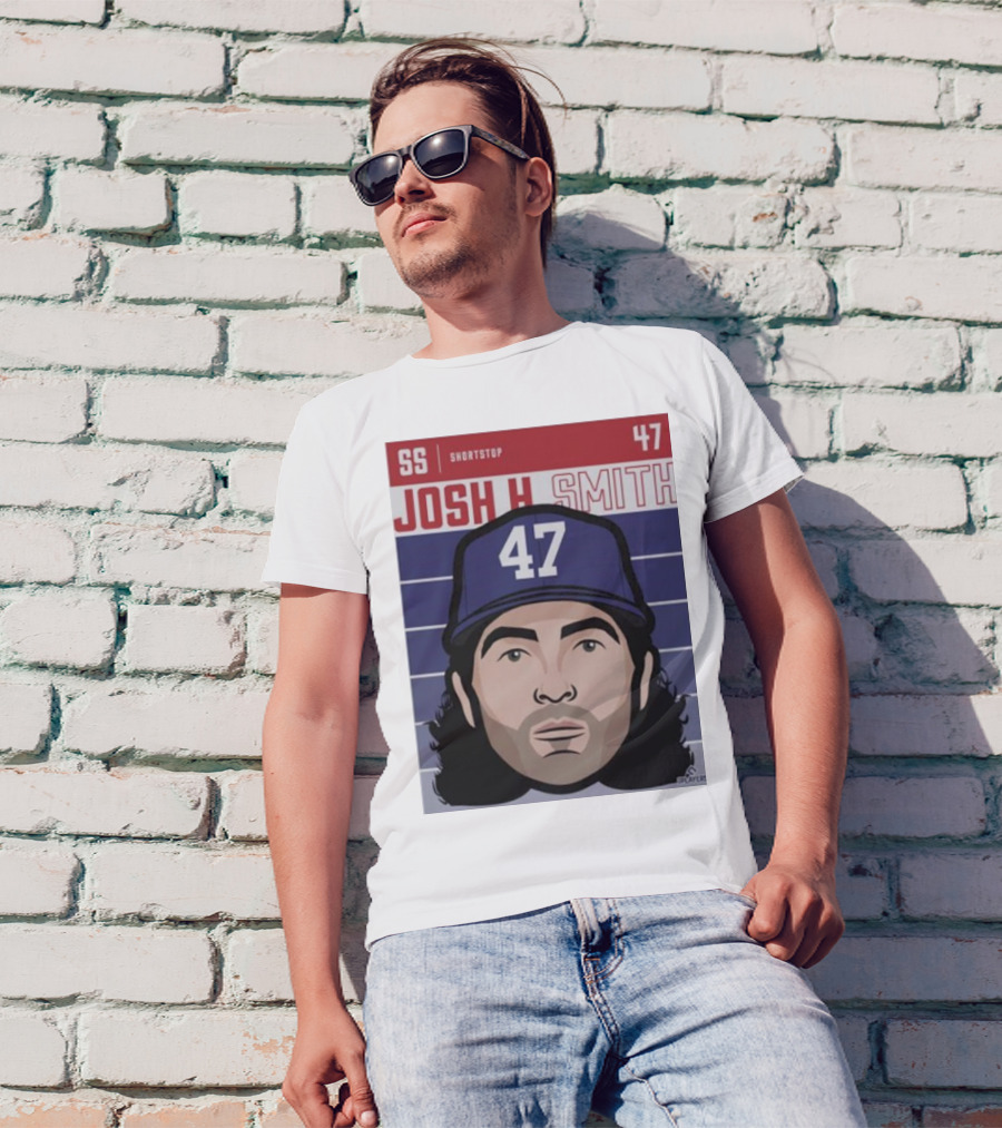 Josh H Smith SS Shortstop 47 Texas Fade Baseball T-Shirt