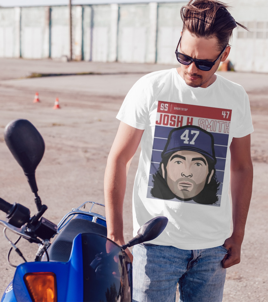 Josh H Smith SS Shortstop 47 Texas Fade Baseball T-Shirt