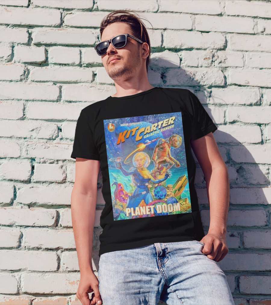 Kit Carter Galactic Ranger Planet Doom Halloween Edition Comic Cover T-Shirt