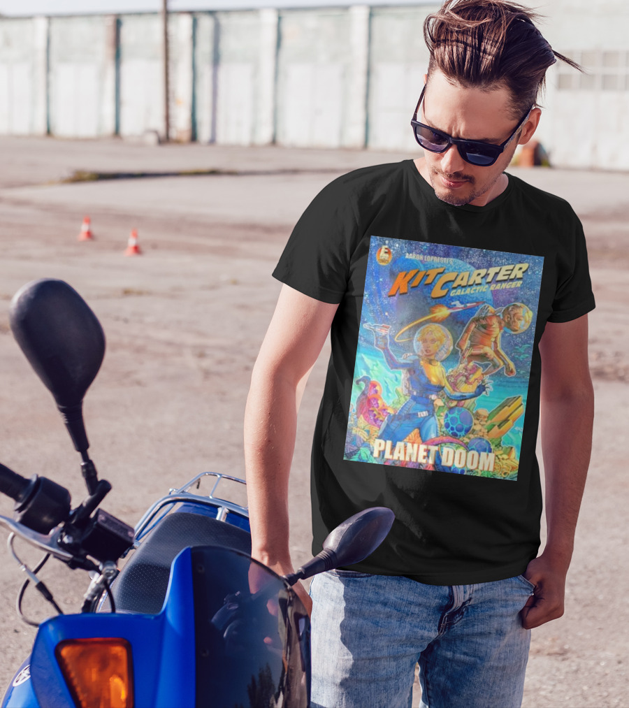 Kit Carter Galactic Ranger Planet Doom Halloween Edition Comic Cover T-Shirt