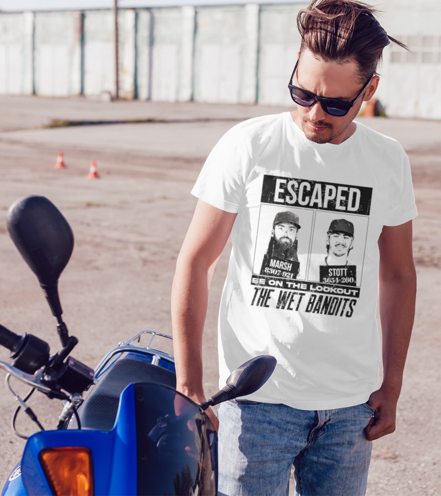 Escaped Be On The Lookout Wet Bandits Marsh Stott T-Shirt