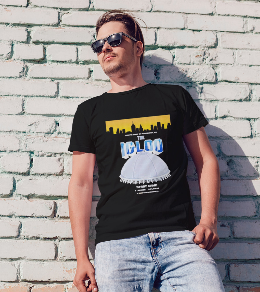 8-Bit Start Game Pittsburgh PA The Igloo Retro Skyline T-Shirt