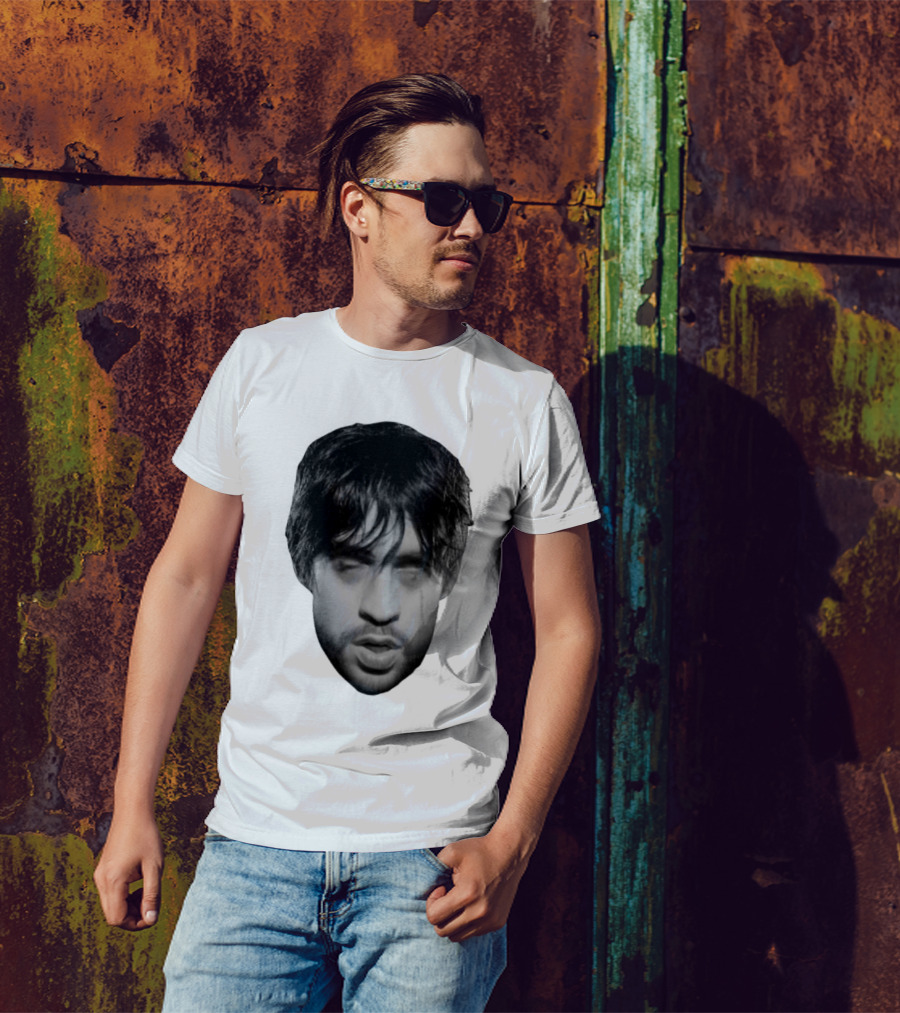 Bad Bunny Baticano Monochrome Face T-Shirt