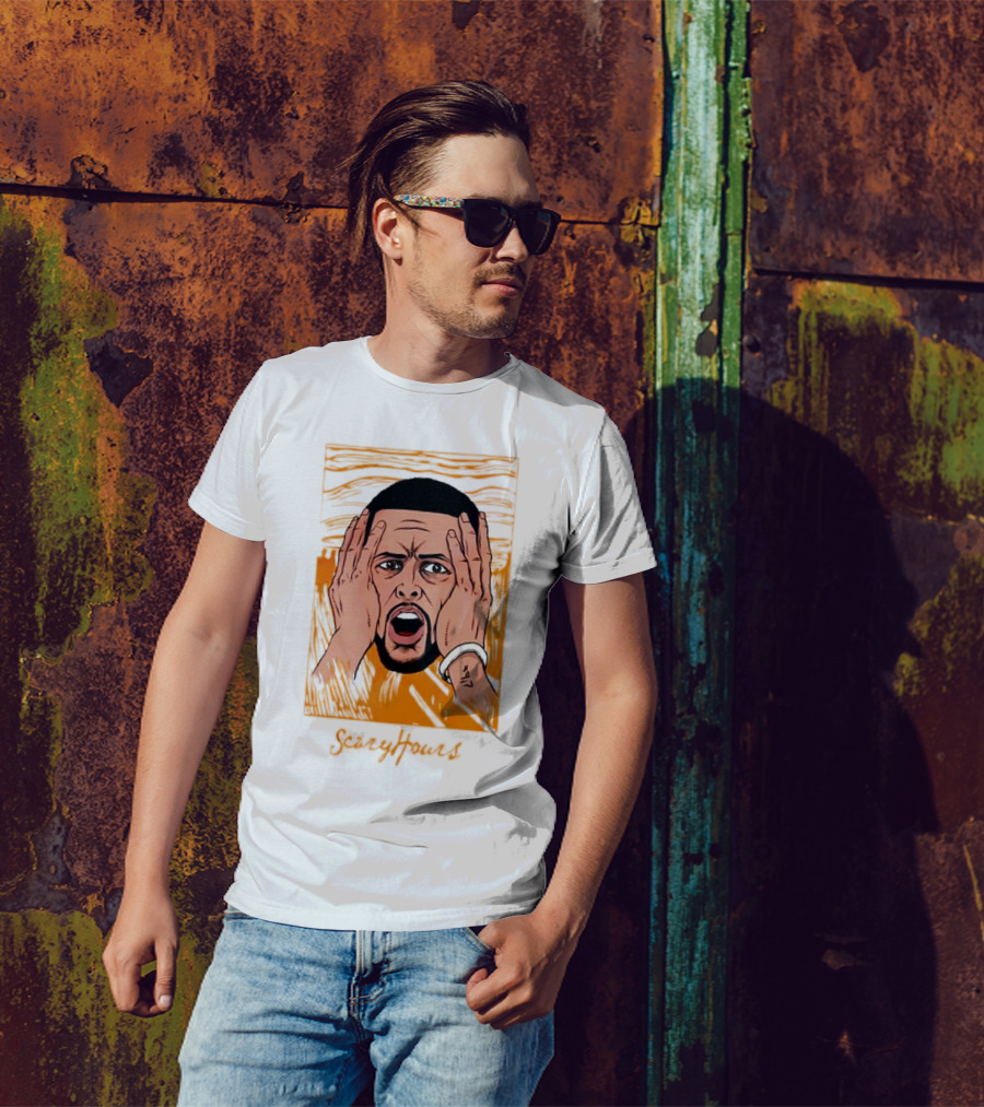 Drake Scary Hours White Munch Scream T-Shirt