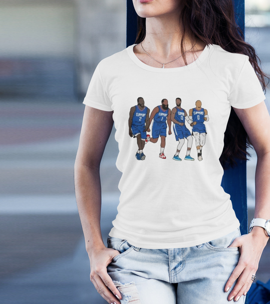Kawhi Harden PG Russ Clippers Basketball Team Players T-Shirt
