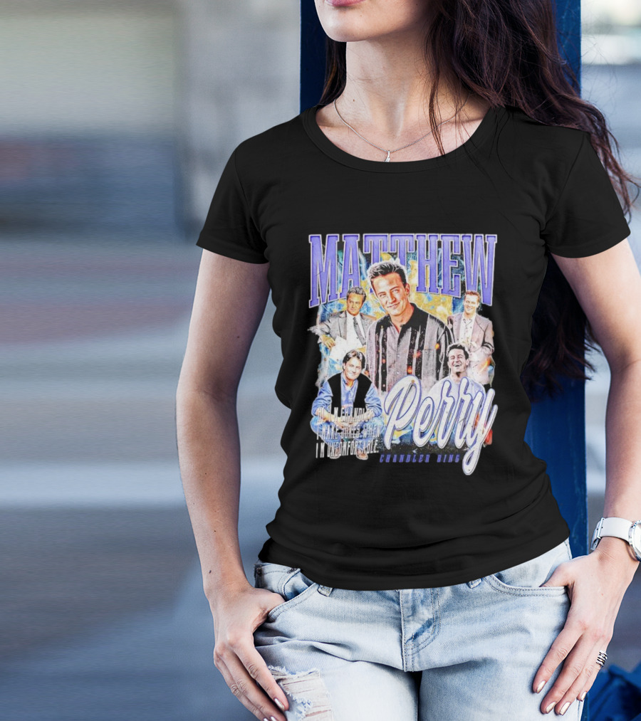 MATTHEW PERRY Chandler Bing I'm Unemployable T-Shirt
